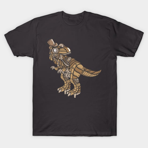 Steampunk Tyrannosaurus T-Shirt by Art-Man